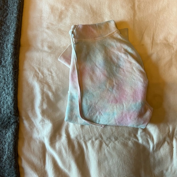 Tie Dye Hoodie - pink and blue cropped - Picture 10 of 10